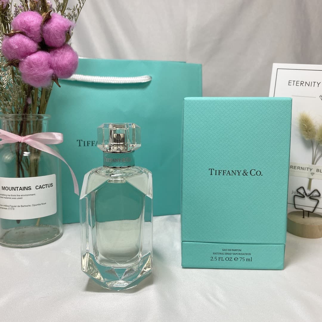 Tiffany & Coty collaboration new diamond bottle women's perfume 75ML, fragrance notes: floral