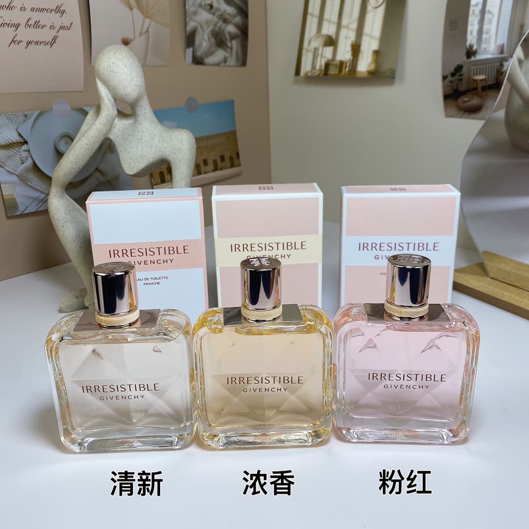Givenchy Irresistible Four-Color Gel comes in four different scents: Fresh, Rich, and Pink